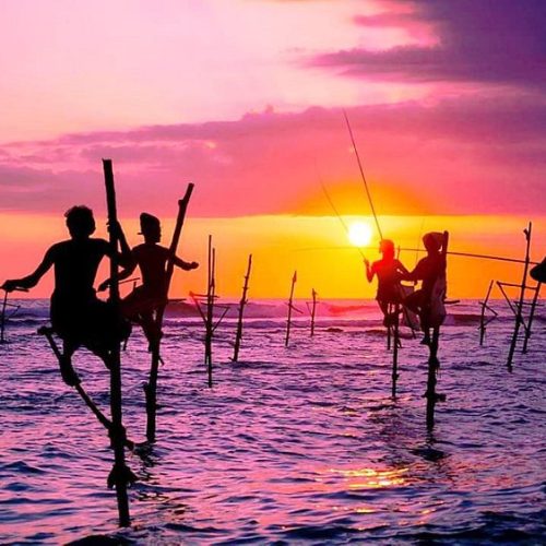 stilt-fishing