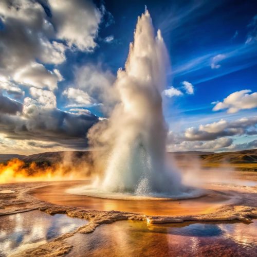 geyser-is-middle-large-waterfall