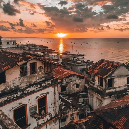 4. Stone Town sunset 4. Stone Town sunset